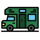 Free Camper Van Caravan Icon