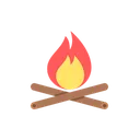 Free Campfire Forest Wildlife Icon