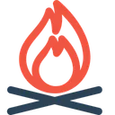 Free Campfire Forest Wildlife Icon