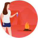 Free Campfire  Icon