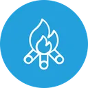 Free Campfire Celebration Bonfire Icon