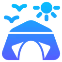 Free Camping Tent Wild Icon