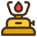 Free Camping Gas Gas Stove Flame Icon