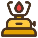Free Camping Gas Gas Stove Flame Icon