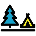 Free Camp Tree Forrest Icon