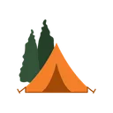 Free Camping Tent Icon
