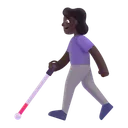 Free Con Baston Blanco Icono