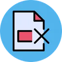 Free Cancel File Browser Essential Icon