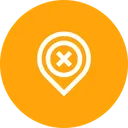 Free Cancel Pin Marker Icon