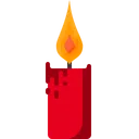 Free Candela Fiamma Decorazione Icon