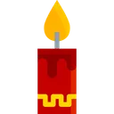 Free Candle Fire Decoration Icon