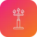 Free Candle Stand Decoration Icon
