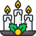 Free Candle Party Christmas Icon