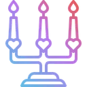Free Candle Heart Light Icon