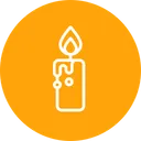 Free Candle Halloween Light Icon