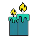 Free Candle Light Decoration Icon