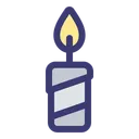 Free Candle Light Decoration Icône