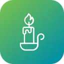 Free Candle Stand Light Icon