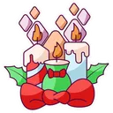 Free Candles Christmas Celebration Icon