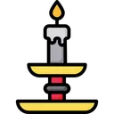 Free Candlestick Candle Fire Icon