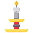 Free Candlestick Candle Fire Icon