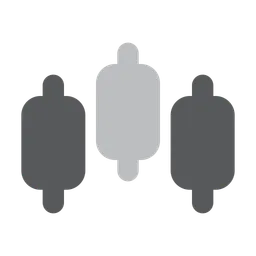 Free Candlestick-Chart schwankt  Symbol