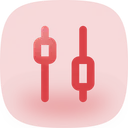 Free Candlesticks Down Icon