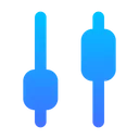 Free Candlesticks Up  Icon