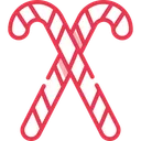 Free Candy Cane Candy Stick Icon