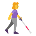 Free With White Cane Icon