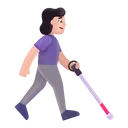 Free With White Cane Icon
