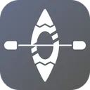 Free Canoe Boating Forest Icon