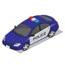 Free Car Police Front Icon