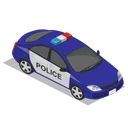 Free Car Police Front Icon
