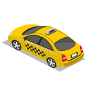 Free Car Taxi Back Icon
