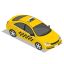 Free Car Taxi Front Icon