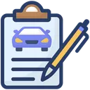 Free Car Document Leasing Paper Vehicle Documents Icon