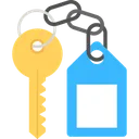 Free Car Keys Hotel Room Keys Key Tag Icon