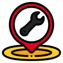 Free Car repair location  Icon