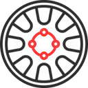 Free Car Wheel Alloy Wheels Car Tyre アイコン