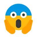 Free Rosto Gritando De Medo Emocao Emoticon Ícone