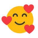 Free Cara Sonriente Con Corazones Emocion Emoticon Icono