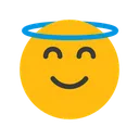 Free Cara Sonriente Con Halo Emocion Emoticon Icono