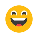 Free Cara Sonriente Con Ojos Grandes Emocion Emoticono Icono