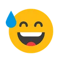 Free Cara Sonriente Con Sudor Emocion Emoticono Icono