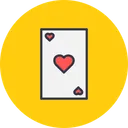 Free Card Heart Poker Icon