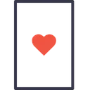 Free Card Heart Poker Icon