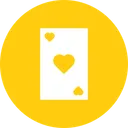 Free Card Heart Poker Icon