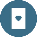 Free Card Heart Poker Icon