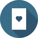 Free Card Heart Poker Icon